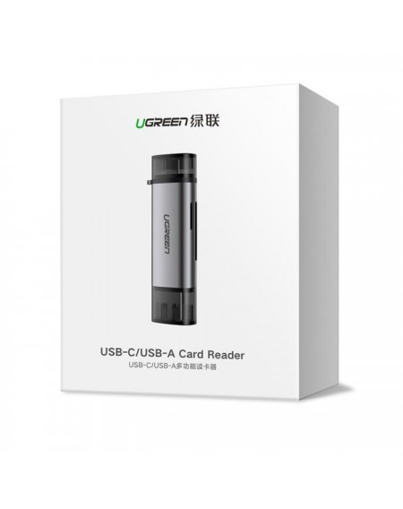 Card Reader UGREEN CM185 TYPE-C/USB 3.0 Gray 50706