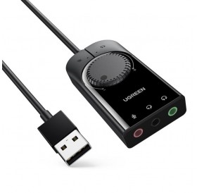 Soundcard USB 2.0 UGREEN CM129 Black 40964