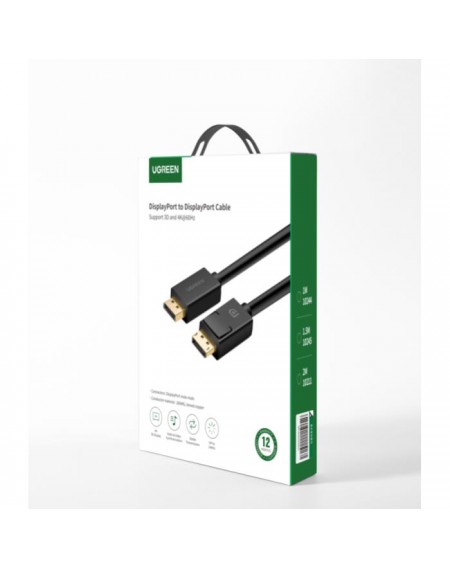 Cable DisplayPort 1.2 4K/60Hz 1m UGREEN DP102 Black 10244