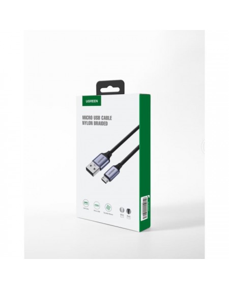 Charging Cable UGREEN US290 Micro Gray 1m 60146 2A