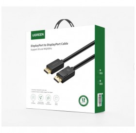 Cable DisplayPort 1.2 4K/60Hz 3m UGREEN DP102 Black 10212