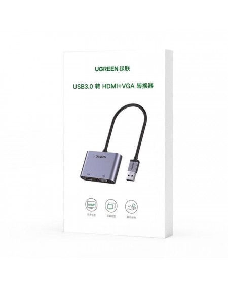 USB 3.0 to HDMI+VGA UGREEN CM449 20518