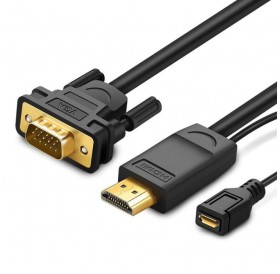 HDMI to VGA  Converter/Cable w/o Audio UGREEN MM101 1,5m 30449