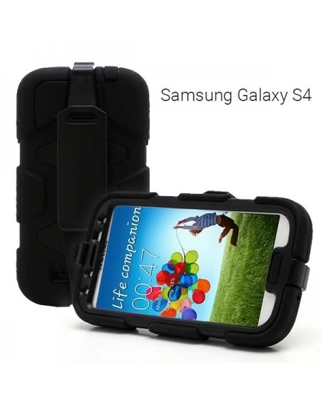 Στρατιωτικών προδιαγραφών θήκη για Samsung Galaxy S4  Μαύρο - Survivor Hard Core Case for Samsung S4 GL-19411
