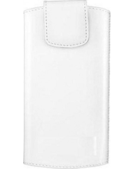 Δερμάτινη θήκη με μαγνητάκι για iPhone 5/5S/5C - Λευκό/ 4 ιντσών - 9630 GL-24726