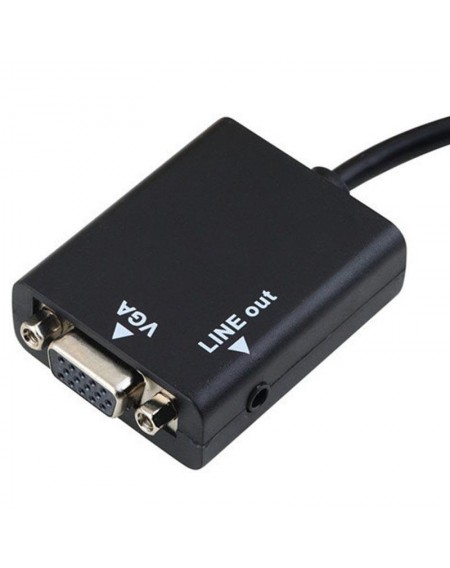 Μετατροπέας εικόνας και ήχου από mini HDMI male σε VGA+Audio out GL-23878