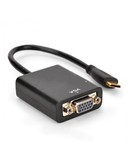 Μετατροπέας εικόνας και ήχου από mini HDMI male σε VGA+Audio out GL-23878
