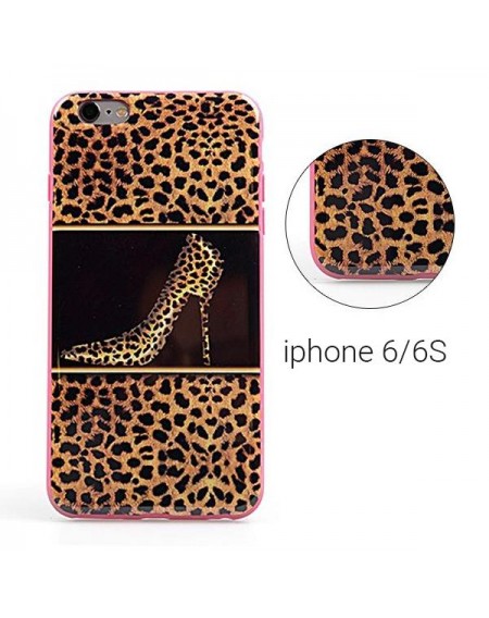 Backcase θήκη σιλικόνης με σχέδιο "Leopard" για iPhone 6 Plus/6S Plus - 5491 GL-24396