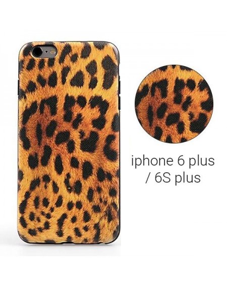 Backcase θήκη σιλικόνης με σχέδιο "Leopard" για iPhone 6 Plus/6S Plus - 5748 GL-24401