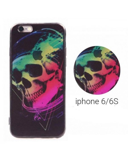 Backcase θήκη με σχέδιο "Νεκροκεφαλή" για iPhone 6/6S - 3088 GL-24446