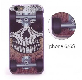 Backcase θήκη με σχέδιο "Νεκροκεφαλή" για iPhone 6/6S - 4819 GL-24466