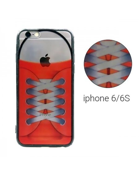Backcase θήκη με μοτίβο "Red Shoe" για iPhone 6/6S - 1504 GL-24471