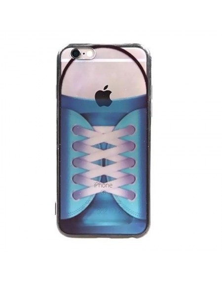 Backcase θήκη με μοτίβο "Blue Shoe" για iPhone 6/6S - 8184 GL-24475