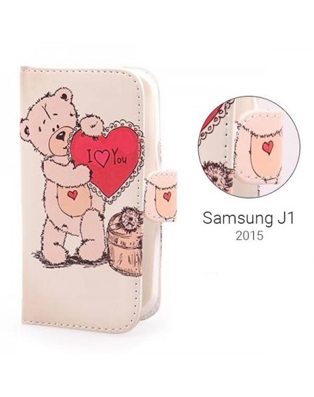 Αναδιπλούμενη θήκη με μοτίβο "Love" για Samsung J1(2015) - 6211 GL-24478