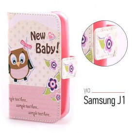 Αναδιπλούμενη θήκη με μοτίβο "New Baby" για Samsung J1(2015) - 6211 GL-24490