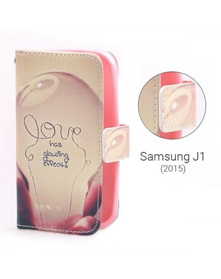Αναδιπλούμενη θήκη με μοτίβο "Love Glowing" για Samsung J1(2015) - 6211 GL-24497