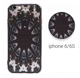 Backcase θήκη με ημιδιαφανές σχέδιο σε μαύρο χρώμα για iPhone 6/6S - 0531 GL-24588