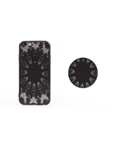 Backcase θήκη με ημιδιαφανές σχέδιο σε μαύρο χρώμα για iPhone 6/6S - 0531 GL-24588