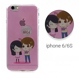 Backcase θήκη σιλικόνης "Couple in Love" για iPhone 6/6S - 3435 GL-24608