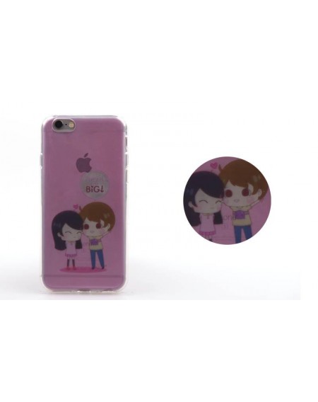 Backcase θήκη σιλικόνης "Couple in Love" για iPhone 6/6S - 3435 GL-24608