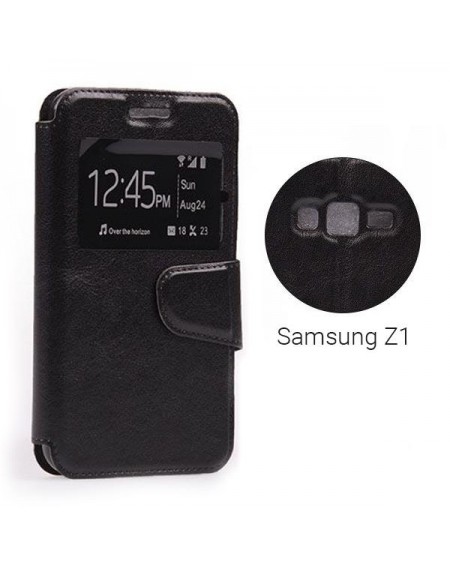 Αναδιπλούμενη θήκη με άνοιγμα για Samsung Z1 - Μαύρο - 7314 GL-24621