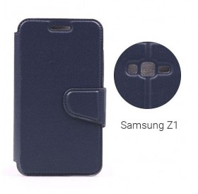 Αναδιπλούμενη θήκη - stand για Samsung Z1 - Μπλε Σκούρο - 3210 GL-24624