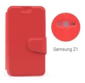 Αναδιπλούμενη θήκη - stand για Samsung Z1 - Κόκκινο - 6183 GL-24628