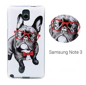 Backcase θήκη σιλικόνης σε σχέδιο "Red Glasses" για Samsung Note 3 - 4145 GL-24644