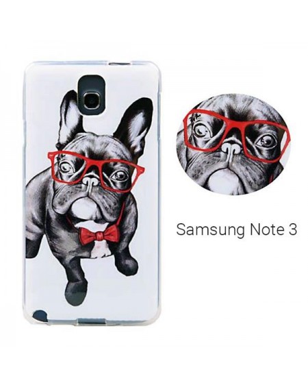 Backcase θήκη σιλικόνης σε σχέδιο "Red Glasses" για Samsung Note 3 - 4145 GL-24644