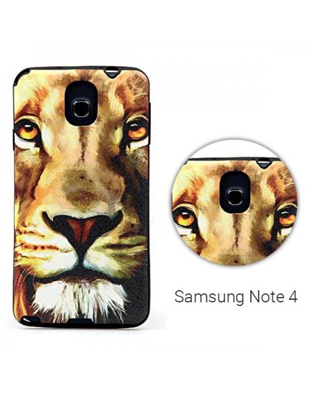 Backcase θήκη σιλικόνης με σχέδιο "Wild" για Samsung Note 4 - 3884 GL-24659