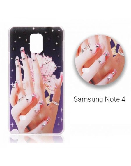 Backcase θήκη με σχέδιο και στρασάκια για Samsung Note 4 - 2809 GL-24671