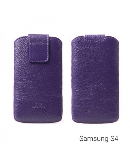 Θήκη από δερματίνη για Samsung Galaxy S4 - Μωβ / 5 ιντσνών - 1867 GL-24697