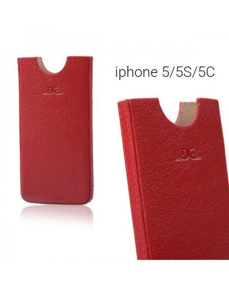 Δερμάτινη θήκη για iPhone 5/5S/5C - Κόκκινο/ 4 ιντσών- 4912 GL-24728