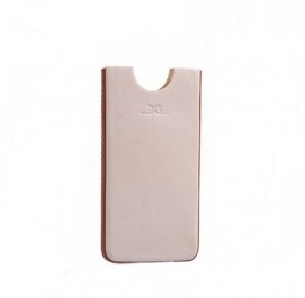 Δερμάτινη θήκη για iPhone 5/5S/5C - Λευκό με καφέ /4 ιντσών  - 0249 GL-24729