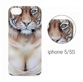 Backcase θήκη σιλικόνης με σχέδιο "Sexy Tiger" για iPhone 5/5S - 8385 GL-24739