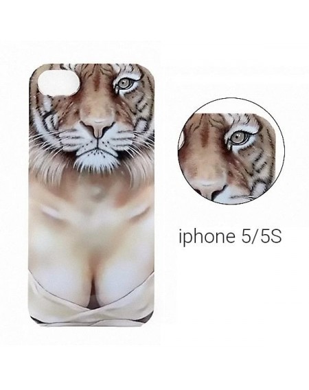 Backcase θήκη σιλικόνης με σχέδιο "Sexy Tiger" για iPhone 5/5S - 8385 GL-24739