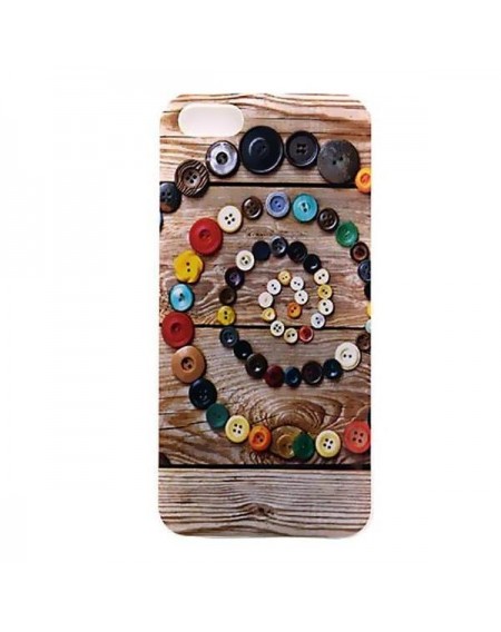Backcase θήκη σιλικόνης με σχέδιο "Buttons" για iPhone 5/5S - 6808 GL-24743