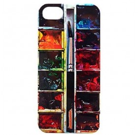 Backcase θήκη σιλικόνης με μοντέρνο σχέδιο "Paint Brush" για iPhone 5/5S - 8378 GL-24802