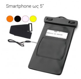 Αδιάβροχη θήκη universal για κινητά έως 5" διάφανο χρώμα - IP68 GL-25185