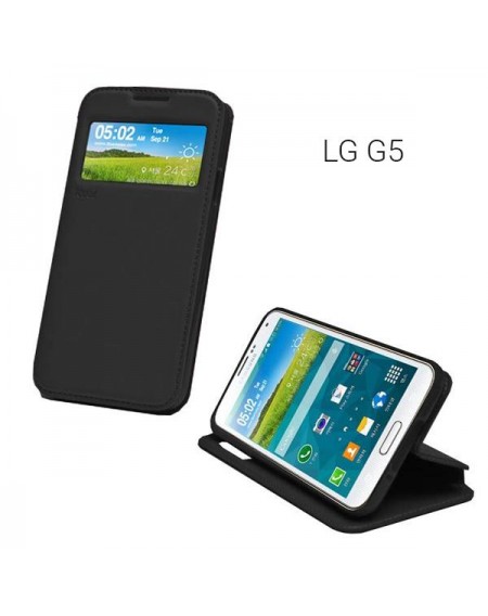 Αναδιπλούμενη θήκη - stand για LG G5 (H830) - Μαύρο GL-25358