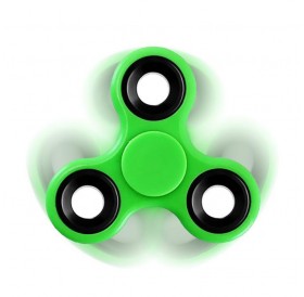 Αγχολυτικό παιχνίδι Fidget Spinner Plastic Three Leaves 1 minute - Green GL-30965