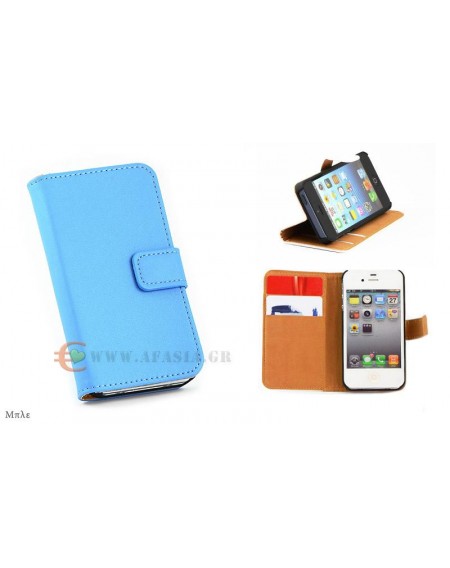 Αναδιπλούμενη Θήκη - πορτοφόλι για iPhone 4/4S - Flip Wallet Cover Case for iPhone 4/4S GL-3367