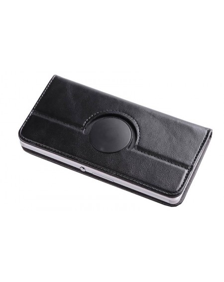 Universal περιστρεφόμενη θήκη-πορτοφόλι για όλα τα κινητά έως 4.7" - Μαύρο GL-25194