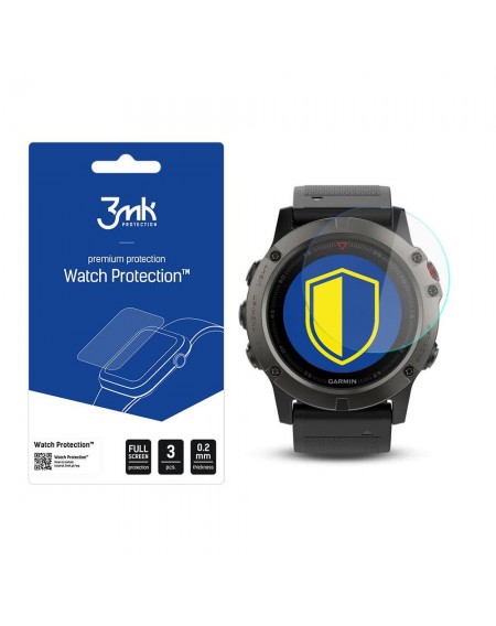 Garmin Fenix 5x 51mm - 3mk Watch Protection™ v. FlexibleGlass Lite