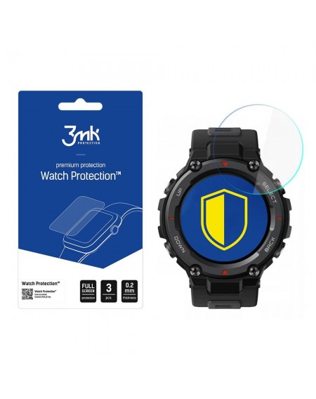 Xiaomi Amazfit T-Rex Pro - 3mk Watch Protection™ v. FlexibleGlass Lite