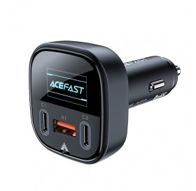 Acefast car charger 101W 2x USB Type C / USB, PPS, Power Delivery, Quick Charge 4.0, AFC, FCP black (B5)