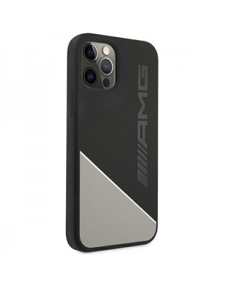 AMG AMHCP12MWGDBK iPhone 12/12 Pro szary/grey hardcase Silicone Two Tones