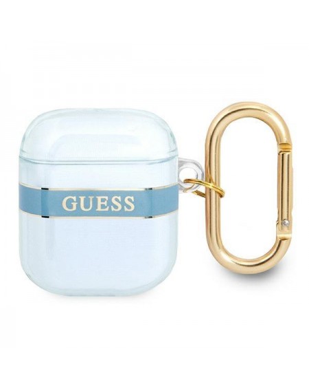 Guess  GUA2HHTSB AirPods cover niebieski/blue Strap Collection