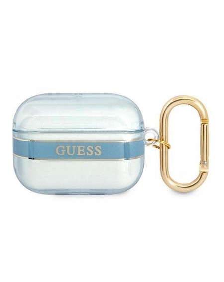 Guess  GUAPHHTSB AirPods Pro cover niebieski/blue Strap Collection