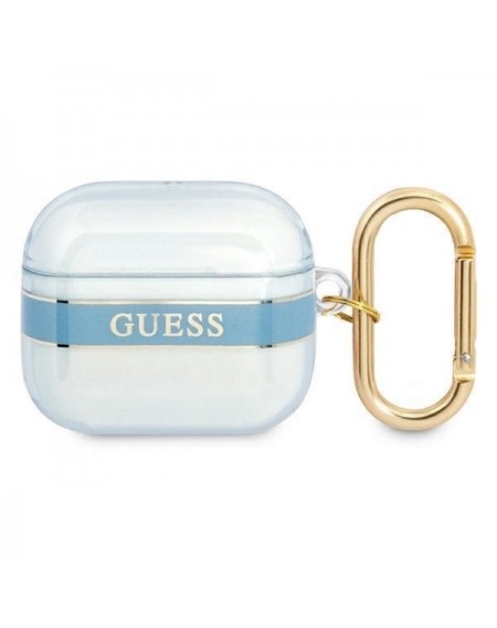 Guess GUA3HHTSB AirPods 3 cover niebieski/blue Strap Collection